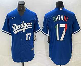 Men's Los Angeles Dodgers #17 Shohei Ohtani Number Mexico Blue Cool Base Stitched Jersey,We sell and wholesale Men's Los Angeles Dodgers #17 Shohei Ohtani Number Mexico Blue Cool Base Stitched Jersey on line form chian!
